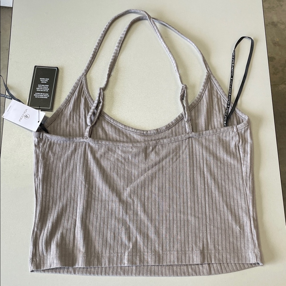 VOLCOM Women's Slip Knit Cami Top Size M In Daze Grey - Picture 5 of 6